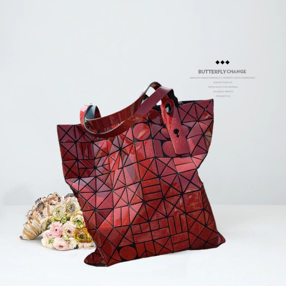 Night Light Geometric Handbag - Colorful Bucket